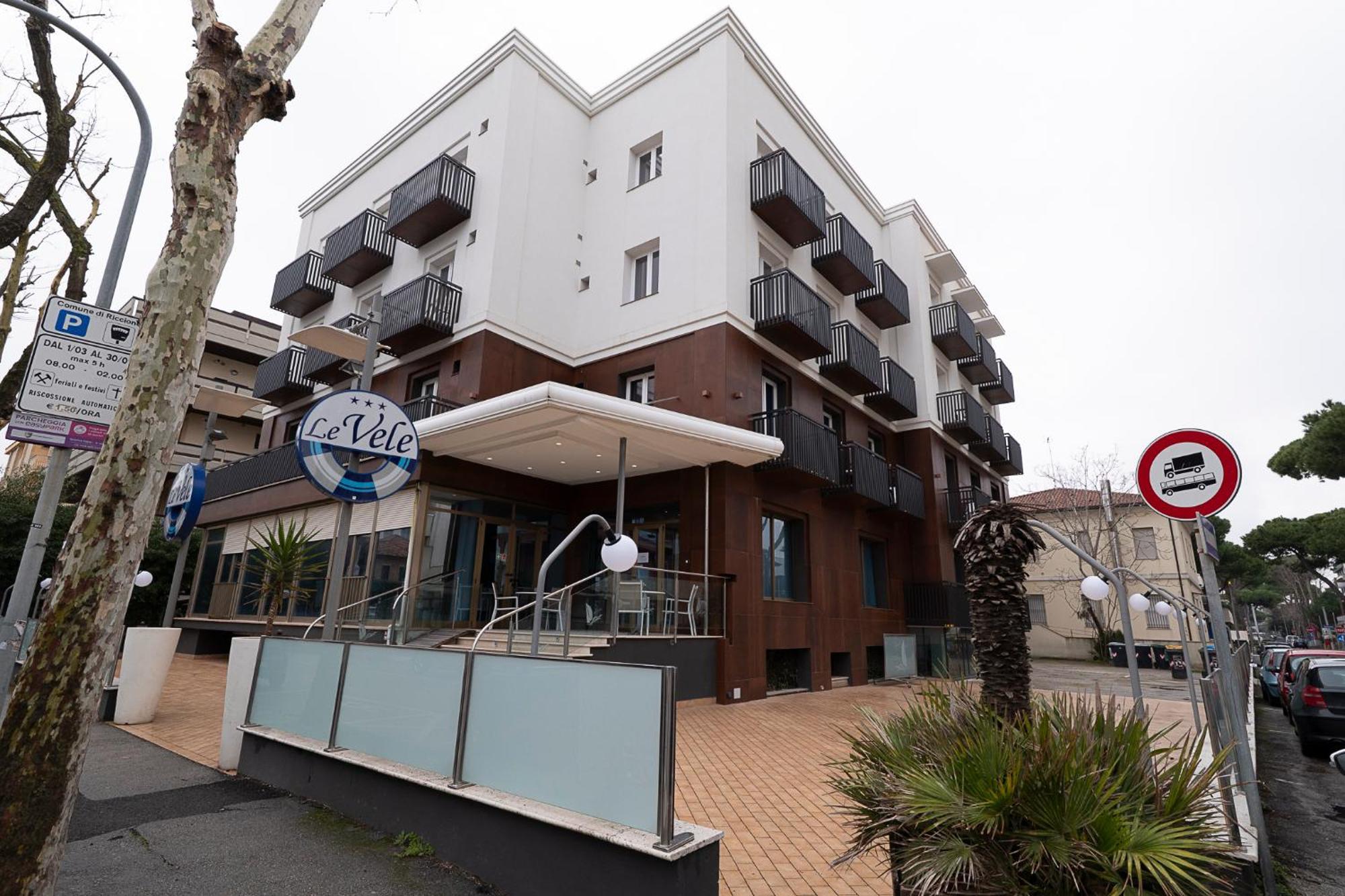 Hotel Le Vele - Fronte spiaggia Playa del Sol 108-109 Riccione Esterno foto